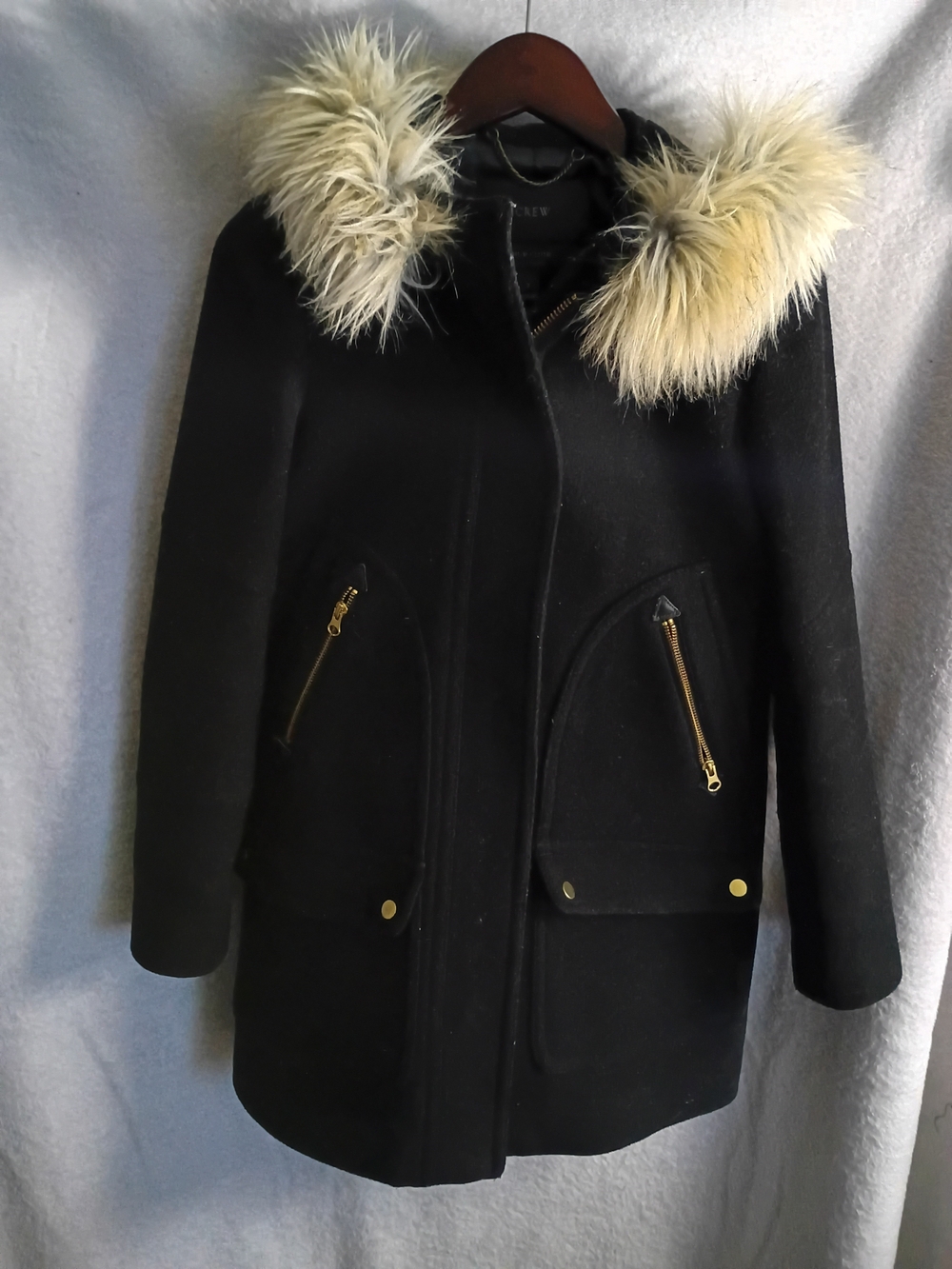 J. Crew Women's Italian Wool Blend Parka